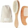 Baby MYZI | Myzi Baby Hair Brush Set Soft Baby Brush Set For Newborns, Baby Comb And Brush Set Girl And Boy, Toddler Hair Brush And Toddler Comb - Baby Gift Set