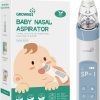 Baby GROWNSY | Grownsy Nasal Aspirator For Baby, Electric Nose Aspirator For Toddler, Baby Nose Sucker, Automatic Nose Cleaner With 3 Silicone Tips, Adjustable Suctions, Music And Light Soothing Function (Green)