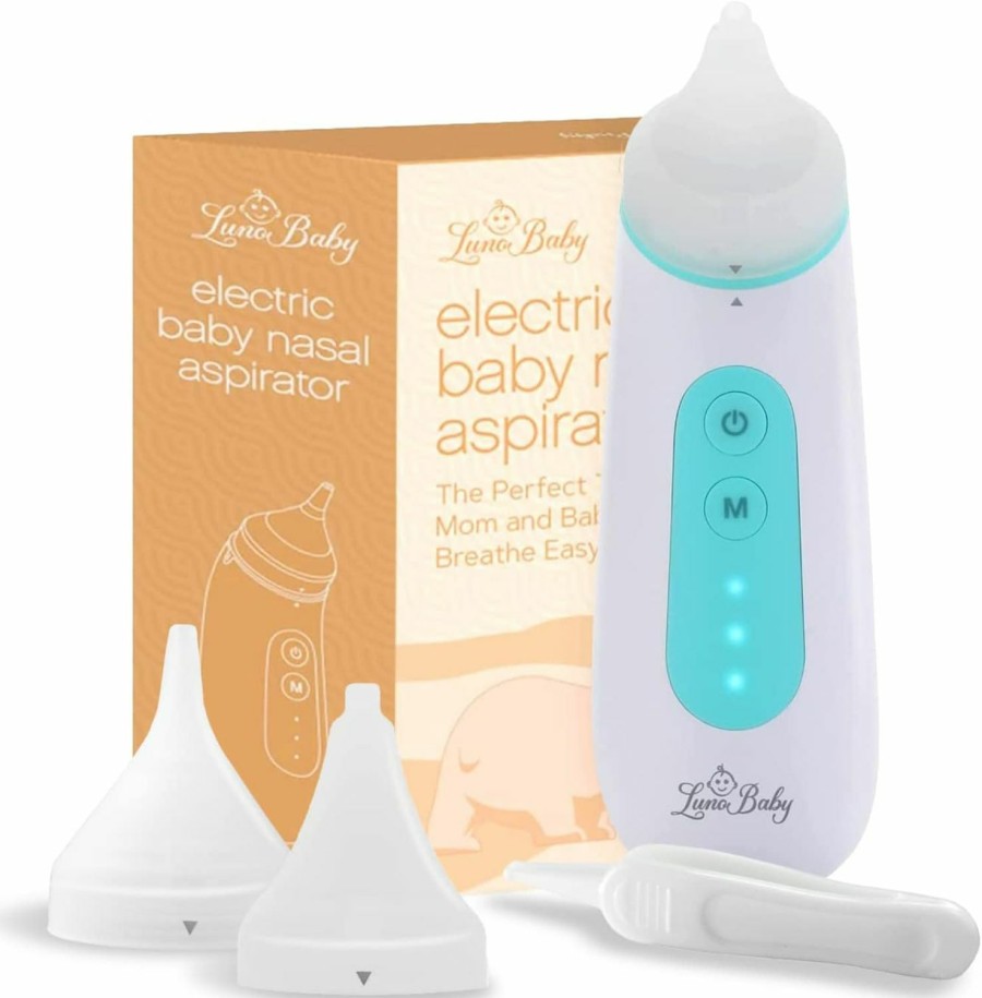 Baby Lunobaby | Lunobaby Nasal Aspirator For Babies - Rechargeable Baby Nose Sucker Must-Haves For First Time Mom - Electric Nose Aspirator For Infants And Toddlers