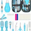 Baby UHFi | Baby Grooming And Healthcare Kit, Portable Baby Safety Care Set With Hair Brush Comb Nail Clipper Nasal Aspirator For Nursery Newborn Infant Girl Boy (20 In 1, Pink)