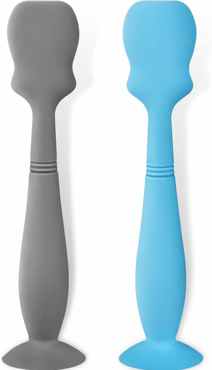 Baby Nearbyme | 2 Pack Baby Diaper Cream Brush, Diaper Cream Spatula Applicator Silicone Baby Butt Paste Spatula For Babies, Newborn (Gray, White)