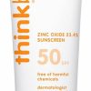 Baby THINK | Thinkbaby Spf 50+ Baby Mineral Sunscreen Safe, Natural Sunblock For Babies - Water Resistant Sun Cream Broad Spectrum Uva/Uvb Sun Protection Vegan Baby Sunscreen Lotion, 3 Oz.