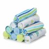 Baby Spasilk | Spasilk 10 Pack Soft Terry Bath Washcloths Newborn Boy Or Girl, Blue Stripes