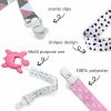 Baby HabaDeer | Habadeer Baby Pacifier Clips Girls 4 Pack Universal Pacifiers,Teething Toys, Baby Bibs