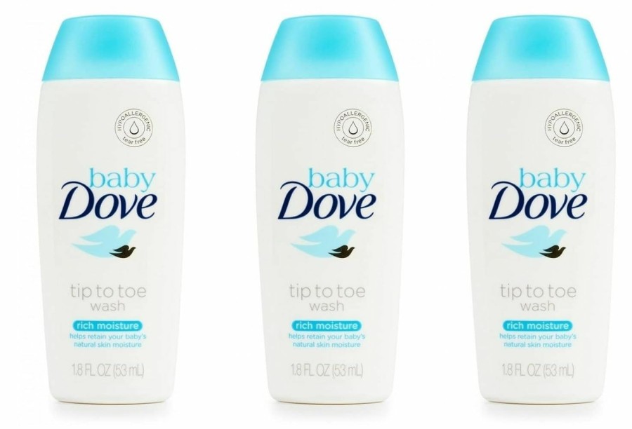 Baby Dove | Baby Dove Body Wash Tip To Toe Sensitive Moisture 1.8 Oz Travel Size (Pack Of 3)