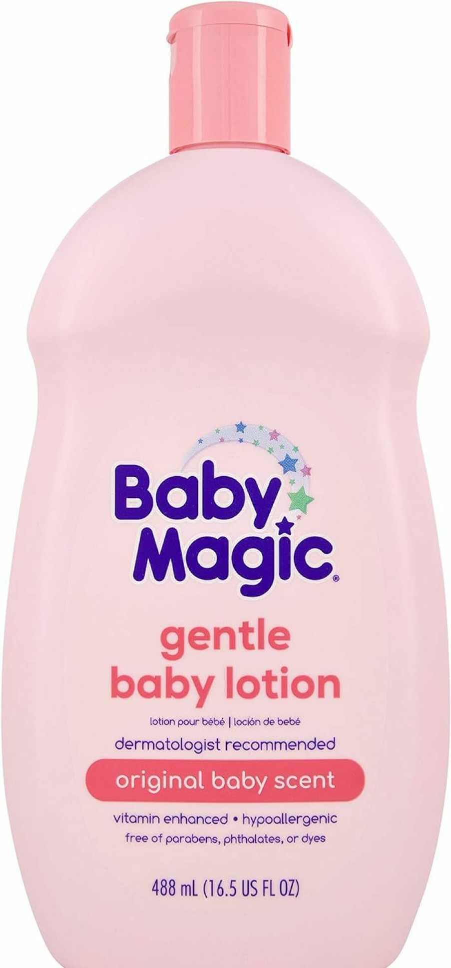 Baby Baby Magic | Baby Magic Gentle Baby Lotion | 16.5 Fl Oz (Pack Of 6) | Vitamins & Aloe, Pink (705544), Original Baby Scent