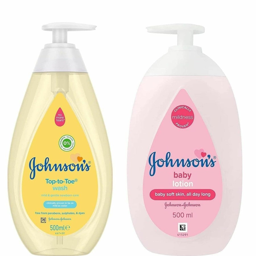 Baby YDF | Ydf Johnson'S Head-To-Toe Baby & Newborn Wash & Shampoo + Johnson'S Moisturizing Pink Baby Lotion - 500Ml