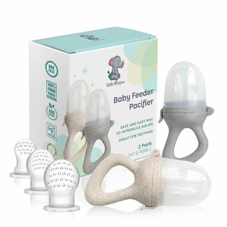 Baby Little Whispers | Littlewhispers Baby Fruit & Food Feeder Pacifier - Infant Feeding Teether - 2 Piece