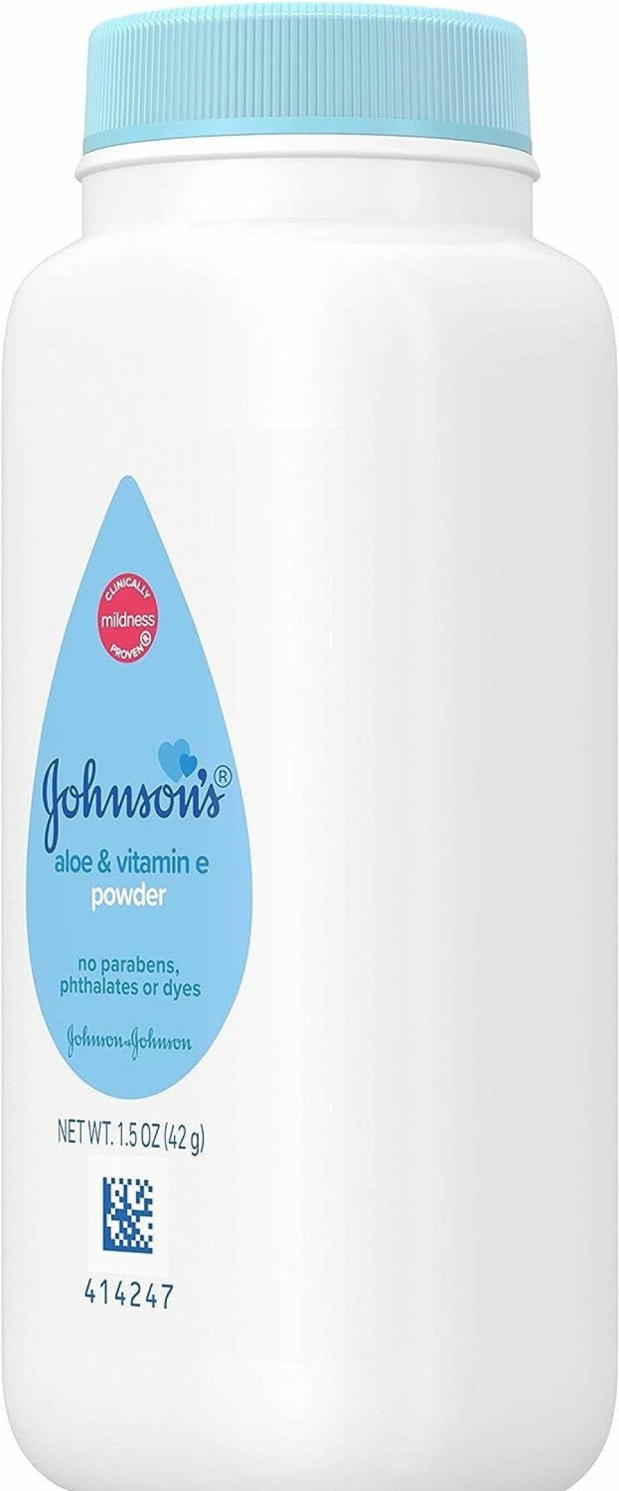 Baby Johnson's | Johnson'S Baby Naturally Derived Cornstarch Baby Powder With Aloe And Vitamin E For Delicate Skin, Hypoallergenic And Free Of Parabens, Phthalates, And Dyes For Gentle Baby Skin Care, 1.5 Oz