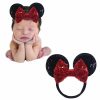 Baby JIAHANG | Jiahang Mouse Ears Sequin Bow Nylon Hairband With Polka Dot, Hair Bow Headband, Soft Elastic Costume Headwear For Baby Girl Newborn Toddler, Kids, Party Supplies