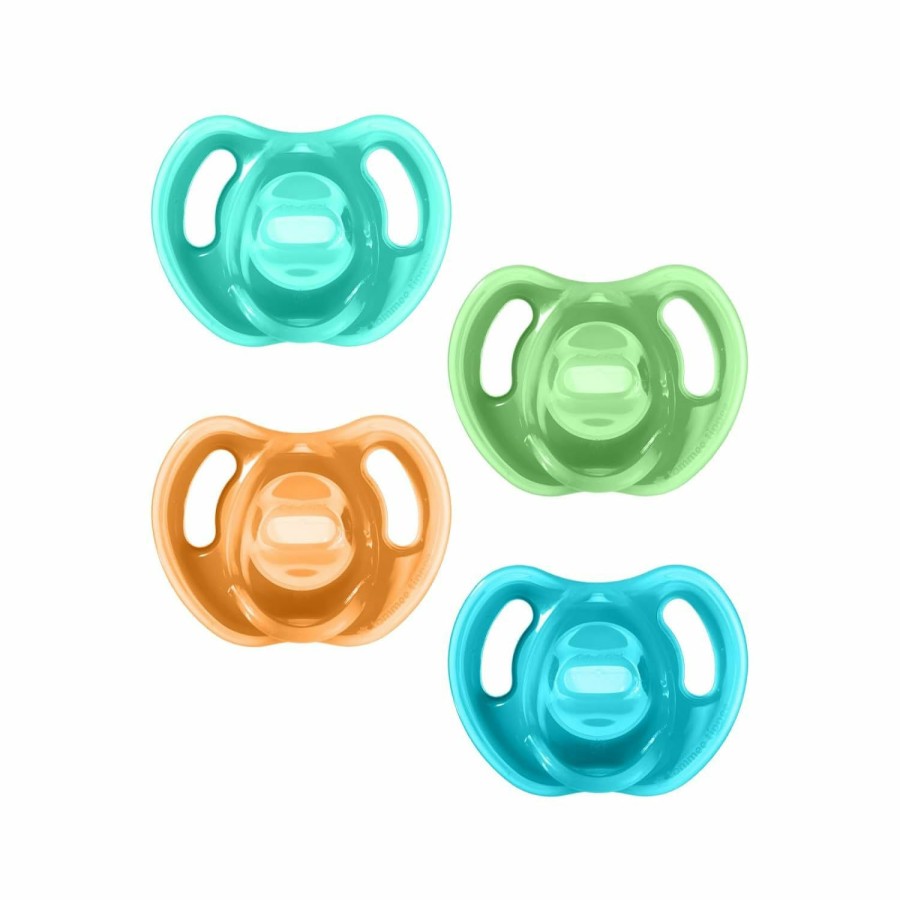 Baby Tommee Tippee | Tommee Tippee Ultra-Light Silicone Pacifier, Symmetrical One-Piece Design, Bpa-Free Silicone Binkies, 18-36 Months, Pack Of 4 Pacifiers