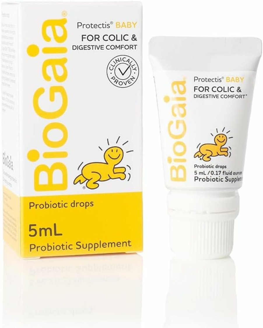 Baby BioGaia | Biogaia Protectis Probiotics Drops For Baby, Infants, Newborn And Kids Colic, Spit-Up, Constipation And Digestive Comfort, 5 Ml, 0.17 Oz, 1 Pack