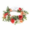 Baby Funsveta | Funsveta Baby Girls Flower Crown Flower Girl Headpiece Boho Little Wreaths For Weddings, Family Photography (Flower Pink)