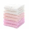 Baby MUKIN | Mukin Baby Washcloths And Burp Cloths, Soft Absorbent Towels For Newborns, 6 Pack, 12X12 Inches (Pink)