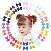 Baby choicbaby | Baby Hair Ties With Bows, 80Piece Small Elastic Toddler Hair Ties Ponytail Holders Hair Ties For Baby Girls Infants Kids Hair Accessories(2 Inch)