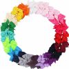 Baby CELLOT | Cellot 40Pcs 2.75 Inch Hair Bows For Girls Grosgrain Ribbon Toddler Hair Bows Alligator Clips For Baby Girls Kids Teens Back To School Hair Accessories In Pairs