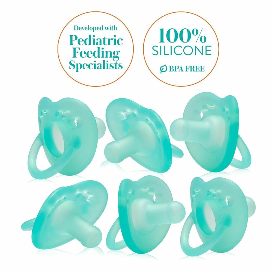 Baby Evenflo Feeding | Evenflo Feeding Balance Plus Stage 1 Cylindrical Baby, Newborn And Infant Pacifier - Developed With Pediatric Feeding Specialists - 0 To 6 Months (Pack Of 6)