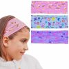 Baby FROG SAC | Frog Sac 3 Wide Headbands For Girls, Elastic Hair Bands For Kids, Soft Fabric Stretch Hair Accessories For Children, Cute Sports Yoga Girl Headband (Unicorn/Butterfly/Princess)