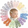 Baby OAOLEER | 24Pcs 2Inch Baby Hair Clips, Oaoleer Baby Girls Fully Lined Baby Bows Hair Pins Tiny Hair Bows Alligator Clips For Baby Girls Infants Toddlers 12 Colors In Pairs (Style D)