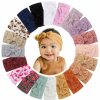 Baby jollybows | Jollybows 20Pcs Baby Girls Nylon Headbands Turban Hair Bows Hair Band Elastic Hair Accessories For Kids Toddlers Infants Newborn