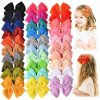 Baby Prohouse | Prohouse 70 Pieces Boutique Grosgrain Ribbon Pinwheel Hair Bows Clips For Girls Babies Toddlers Teens Gifts In Pairs