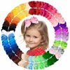 Baby OAOLEER | Oaoleer 40Pcs 4.5\" Hair Bows Clips Grosgrain Ribbon, Alligator Clips, Barrettes Hair Accessories For Baby Girls Infants Toddlers Kids Teens Children (4.5 Inch, 20 Colors In Pairs)