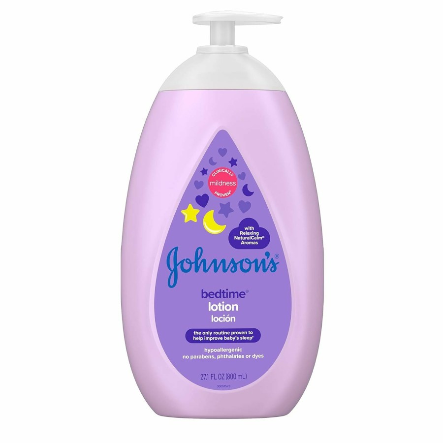 Baby Johnson's Baby | Johnson'S Baby Moisturizing Bedtime Baby Body Lotion With Coconut Oil & Relaxing Naturalcalm Aromas To Help Relax Baby, Hypoallergenic, Paraben- & Phthalate-Free Baby Skin Care, 27.1 Fl. Oz