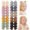 Baby jollybows | Jollybows 20Pcs Baby Hair Clips Girls Bows 2\" Mini Alligator Clip Toddler Pigtail Bow Fine Hair Clip