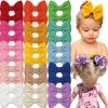 Baby CELLOT | Cellot 40 Pieces 4\" Hair Bows Alligator Hair Clips For Baby Girls Toddlers Children Photographic Hair Accessories (20 Colors In Pairs)