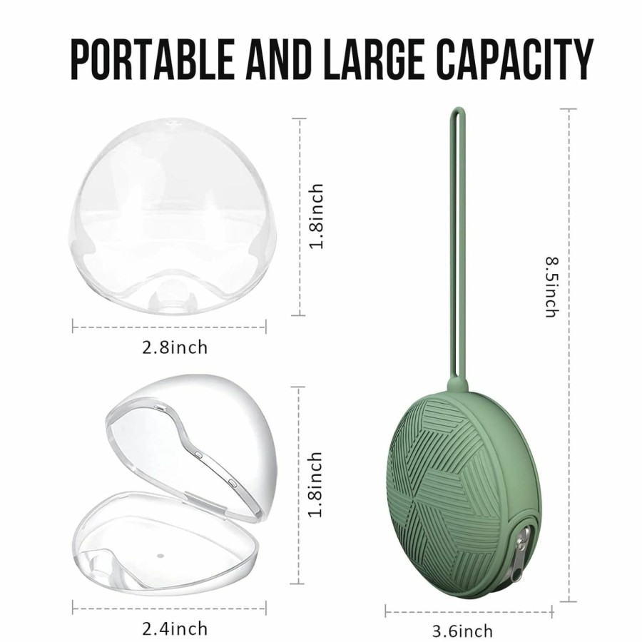 Baby Smlpuame | Smlpuame Pacifier Holder Case,Bpa Free Portable Pacifier Storage Container,Silicone Baby Pacifier Cover Pouch For Diaper Bag Stroller,Travel Outdoor Activities,Easy To Clean(Blush)