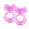 Baby Nuby | Nuby Silicone Teethe-Eez Teether With Bristles, Includes Hygienic Case, Aqua (Count Of 2)