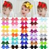 Baby jollybows | Jollybows 40Pcs 4Inches Baby Girls Grosgrain Ribbon Hair Bows Headbands Nylon Elastic Hair Band Hair Accessories For Infants Newborn