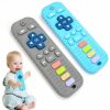 Baby WULEG | Baby Teething Toys, 2Pack Teething Toys For Babies 6-12 Months 0-6 Months, Baby Toys 6 To 12 Months, Remote Control Teething Toys, Newborn Baby Teether, Infant Toys For Baby Boy Girl Toys (Gray+Blue)