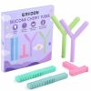 Baby ERKOON | Erkoon 5 Pack Sensory Chew Toys For Autistic Children, Silicone Chewy Tubes Teething Tubes For Autism, Adhd, Spd, Chewies With Special Needs, Oral Motor Chewy Tool For Sensory Kids