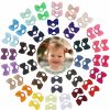 Baby jollybows | 40Pcs 2 Inches Baby Girls Hair Bows Ties Mini Boutique Elastic Hair Rubber Ribbon Hair Band Accessories For Kids Toddlers Infants (40 Pcs), Multi-Colored