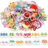 Baby WillingTee | Willingtee 120Pcs (60 Pairs) Mix Colors Gelastic Hair Ties Soft Rubber Bands Hair Bands Holders Pigtails Accessories For Girls Infants Toddlers Kids Teens And Children