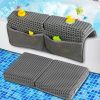 Baby OS OMYSTYLE | Baby Bath Kneeler And Elbow Rest Pad Set, 1.5'' Thick Quickly Dry Bathtub Kneeler Pad With Baby Toys & Bath Accessories Organizer, Bath Kneeling Pad And Elbow Pad For Baby Tub, Non-Slip Bath Mat(Grey)