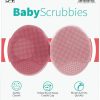 Baby S&T INC. | S&T Inc. Exfoliating And Massaging Cradle Cap Bath Brushes For Baby, Silicone - 2 Inch X 2.5 Inch, Grey And Teal, 2 Pack