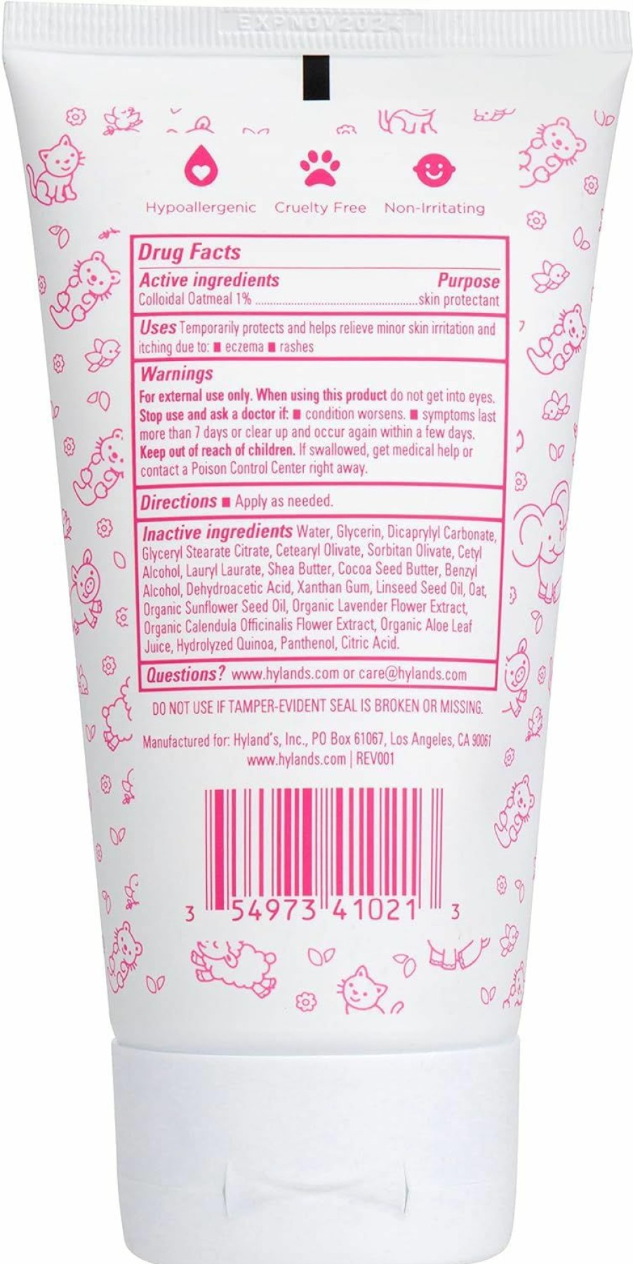 Baby Hyland's | Hyland'S Naturals Baby Eczema Lotion, Lightweight Soothing Moisturizer For Eczema Prone Skin, With Colloidal Oatmeal, 5 Ounce