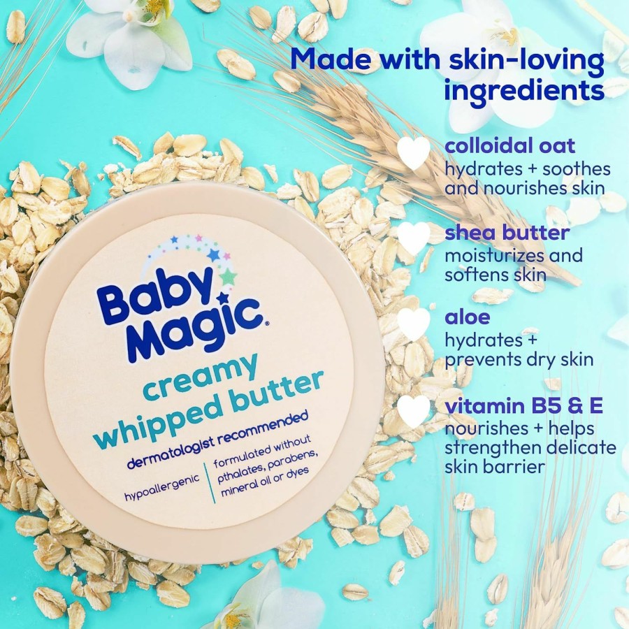 Baby Baby Magic | Baby Magic Creamy Whipped Butter Vanilla Oat, 8.4 Oz