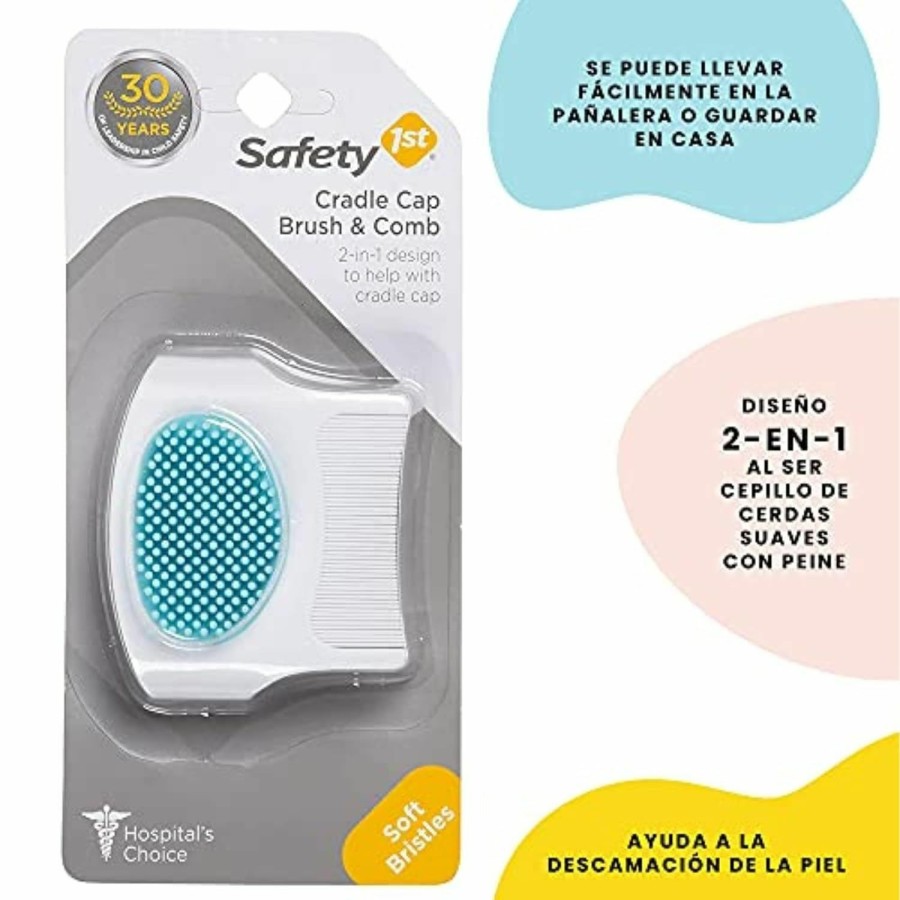 Baby Safety 1st | Safety 1St Cradle Cap Brush And Comb , White/Blue