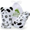 Baby Giftty | Baby Teething Mitten Panda Hand Teether Soothing Glove Wearable Teething Toy With Crinkle Sound, Multi Textured For Infants 3-12M (1 Pair)