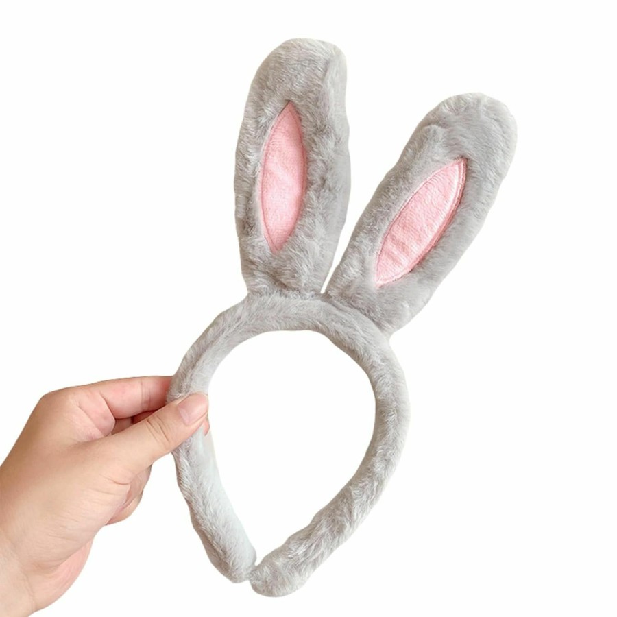 Baby Rarjuiey | Rarjuiey Toddler Baby Girl Women Easter Hairband Bunny Big Ear Plush Headband Kids Party Cute Princess Hair Accessories (One Size, White)