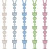 Baby OKONKN | Okonkn Pacifier Clip 5 Pack Silicone Pacifier Holder Clip With Safety Plastic Clip,Baby Essentials Flexible Binky Clips Easy To Clean And Disinfect With Texture For Baby Boy And Girl (5 Pack)