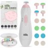 Baby Elosh | Baby Nail Trimmer File Electric - [Upgraded] Safe Nail Clippers With 12 Units Gift For Newborn Toddler Kids Or Women Toes And Fingernails, Care, Polish And Trim, Aa Battery Operated (Not Include)