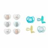 Baby Tommee Tippee | Tommee Tippee Nighttime Pacifiers, 6-18 Months, 6 Pack Of Glow In The Dark Pacifiers With Symmetrical Silicone Baglet