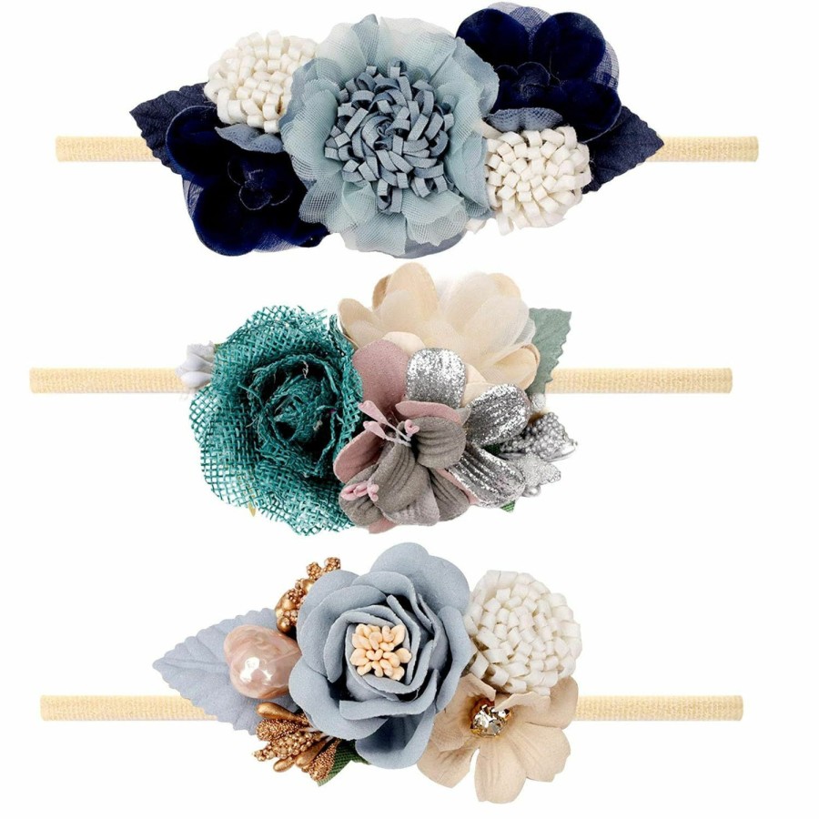 Baby VOBOBE | Vobobe Easter Day Baby Girl Headbands Cheer Bow, Flower Bunny Hair Bows Elastic Nylon Hairband For Newborn Toddler And Infant Hair Accessories,1Pcs (Easter-B)