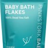 Baby Pink Stork | Pink Stork Baby Bath Flakes, Calming Fragrance Free Magnesium Bath Salts For Infants And Toddlers To Help Soothe Diaper Rash, Irritation, And Support Restful Sleep Without Melatonin - 16 Oz