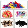 Baby TIZZ | 400Pcs Baby Toddler Hair Ties, Elastic Hair Rubber Bands For Girls, 17 Colors Candy Cotton Toddler Hair Accessories, Small Soft Seamless Ponytail Holders For Kids Tizz