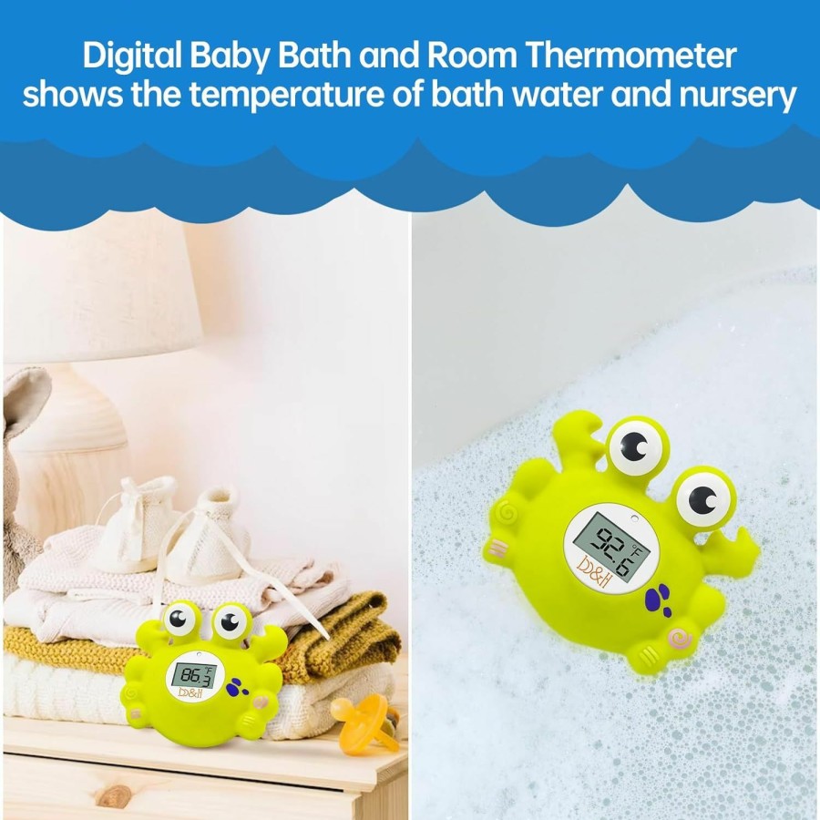 Baby B&H | B&H Baby Bath Thermometer Duck, Digital Infant Safe Floating Water Temperature Thermometer And Baby Bath Time Toy Easy To Read Display | Bpa-Free